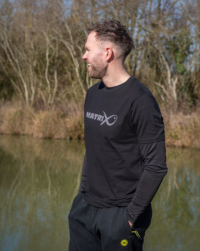 Matrix Tričko Large Fade T-Shirt Black Grey (4)